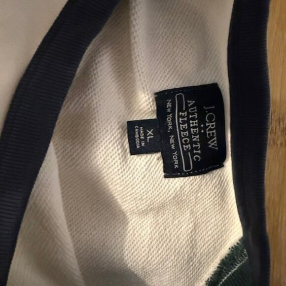 J Crew Retro Colorblock Raglan terry crewneck Pullover Sweatshirt - Picture 14 of 15